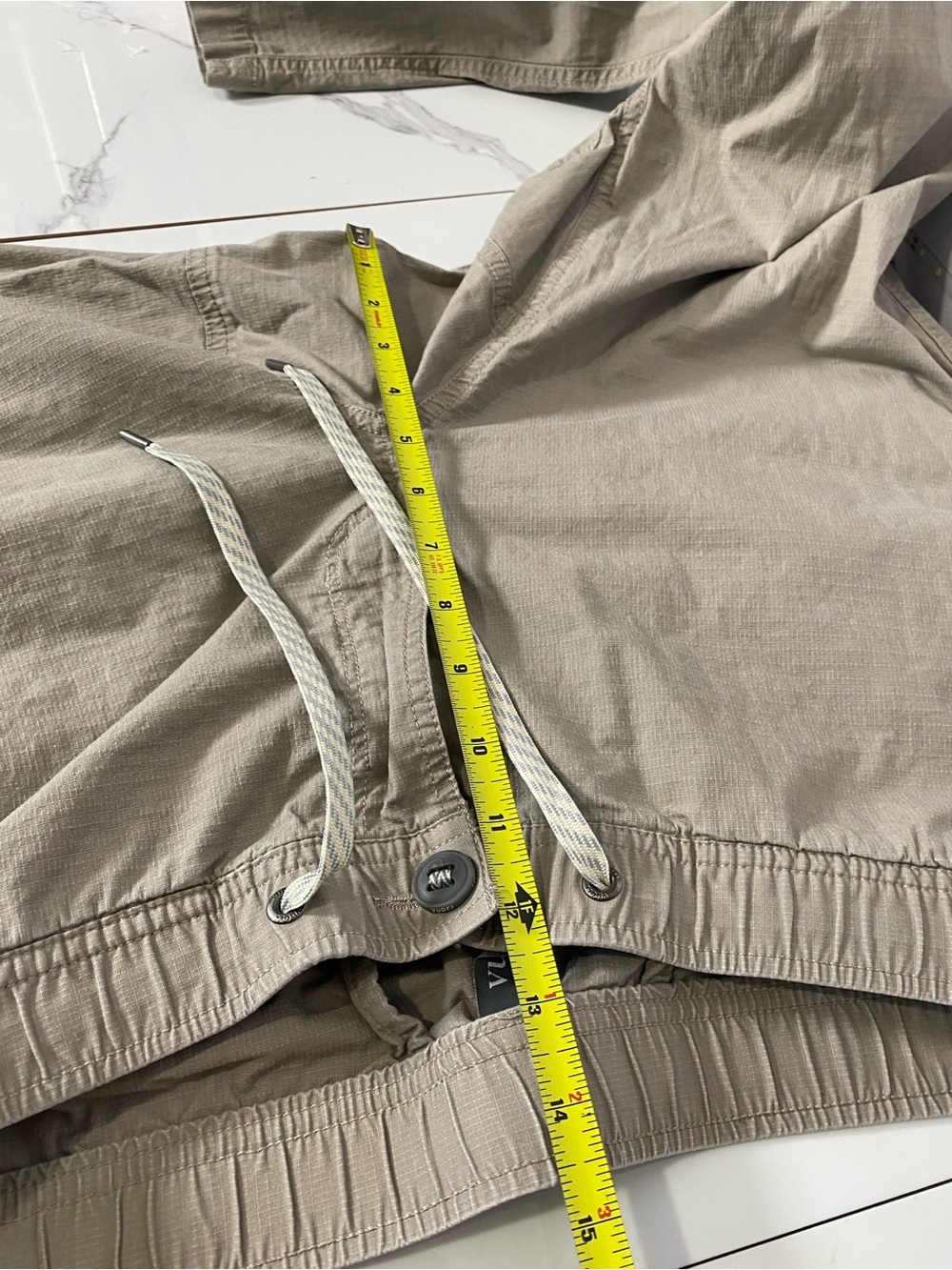 Vuori V412 Ripstop Pants Mens Size XL Drawstring Pockets Hiking Climbing Tan - Picture 8 of 10